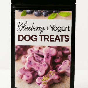 Frozen Bone Broth for Dogs with Blueberry and Yogurt
