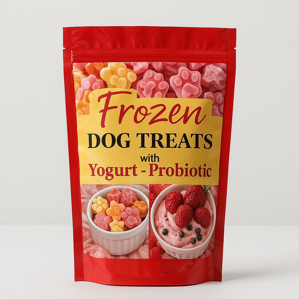 Frozen Bone Broth for Dogs with Yogurt – Probiotic Joint & Digestive Supplement (500g)